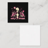 Carte De Visite Carré Invasion Alien (Devant / Derrière)