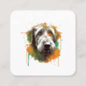 Carte De Visite Carré Irish Wolfhound (Dos)