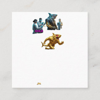 Carte De Visite Carré Italian Brainrot Spaghetti Glitch | Viral Chaos Me