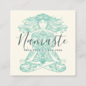 Carte De Visite Carré Ivoirienne henné mandala yoga instructeur méditati (Devant)