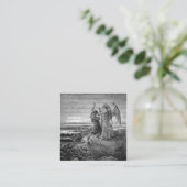 Carte De Visite Carré Jacob Lutte Avec L'Ange Gustave Dore 1855 (Debout devant)