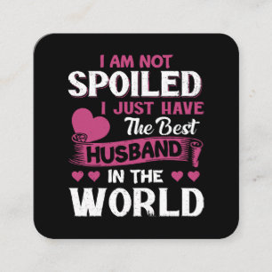 Carte De Visite Carré J'Ai Juste Le Meilleur Mari Au Monde