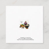 Carte De Visite Carré J'aime Pho bo (goût vietnamien) (Dos)