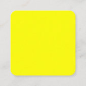 Carte de visite Carré jaune (Dos)