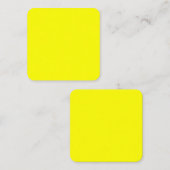 Carte de visite Carré jaune (Devant / Derrière)