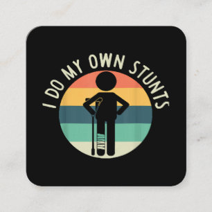 Carte De Visite Carré je fais mes propres cascades