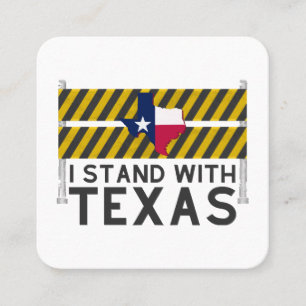 Carte De Visite Carré Je Me Trouve Avec Le Texas