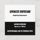 Carte De Visite Carré Jeux pour enfants - BD  (Dos)