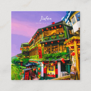 Carte De Visite Carré Jiufen, Taïwan - Ancienne Maison de Thé