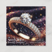 Carte De Visite Carré Joaillier de Diamond Ring (Dos)