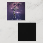 Carte De Visite Carré John 3:16 (Devant / Derrière)