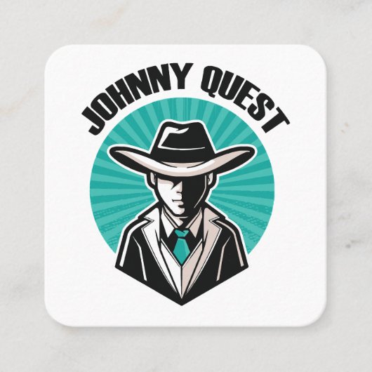 Carte De Visite Carré Johnny Quest (Devant)