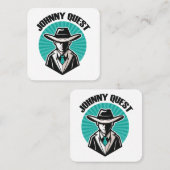 Carte De Visite Carré Johnny Quest (Devant / Derrière)