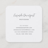 Carte De Visite Carré Joli Cheval Brown allongé dans l'herbe (Dos)