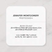 Carte De Visite Carré Joli fentes accroché à l'aquarelle vers le bas (Dos)