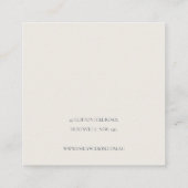 Carte De Visite Carré Joli Jardin Papillons Papillons de poche Écran Cli (Dos)