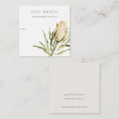 Carte De Visite Carré Jote Native Banksia Floral Écran de collier (Devant / Derrière)