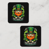 Carte De Visite Carré Joyeuse Saint-Patrick (Devant / Derrière)