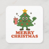 Carte De Visite Carré Joyeux Noël (Dos)