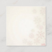 Carte De Visite Carré Joyeux Noël ! (Dos)