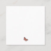 Carte De Visite Carré Jumping into Spring Bunny Flat Note Card (Dos)