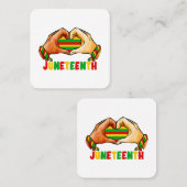 Carte De Visite Carré Junetten Heart (Devant / Derrière)