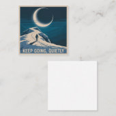 Carte De Visite Carré Keep Going, Quietly (Devant / Derrière)