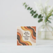 Carte De Visite Carré Keep Showing Up, Even When You're Tired (Debout devant)