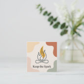 Carte De Visite Carré Keep The Spark (Debout devant)