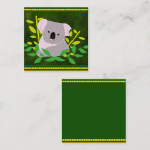 Carte De Visite Carré Koala