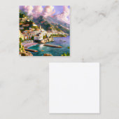 Carte De Visite Carré La côte amalfitaine est l'une des plus belles (Devant / Derrière)
