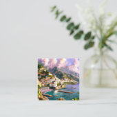 Carte De Visite Carré La côte amalfitaine est l'une des plus belles (Debout devant)