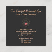 Carte De Visite Carré La géométrie sacrée d'or géométrique de Boho de (Dos)