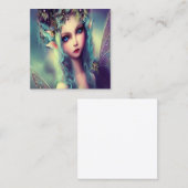 Carte De Visite Carré La magie de la fée de la princesse (Devant / Derrière)