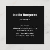 Carte De Visite Carré La Maison des Pompiers haunted (Dos)