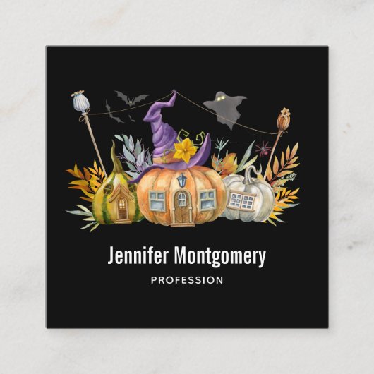 Carte De Visite Carré La Maison des Pompiers haunted (Devant)