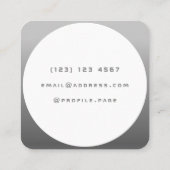 Carte De Visite Carré La technologie moderne a inspiré autour de (Dos)