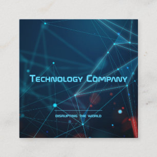Carte De Visite Carré La technologie numérique La création moderne et 