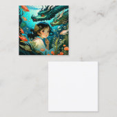 Carte De Visite Carré La tradition du conte de fées slave est principale (Devant / Derrière)