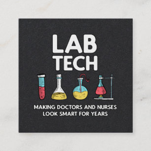 Carte De Visite Carré Laboratoire des technologies de laboratoire