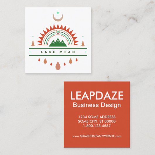 Carte De Visite Carré lac mead arizona (Devant / Derrière)