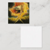 Carte De Visite Carré L'Ancien Des Jours Peinture William Blake (Devant / Derrière)