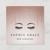 Carte De Visite Carré Lashes de pluie (Devant)