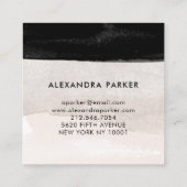 Carte De Visite Carré Lave-linge Neutre moderne avec noir (Dos)