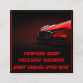 Carte De Visite Carré Lave-pression moderne Mobile Car Wash code qr (Devant)