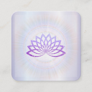 Carte De Visite Carré *~* Lavender Rays Reiki Energy Healing Lotus