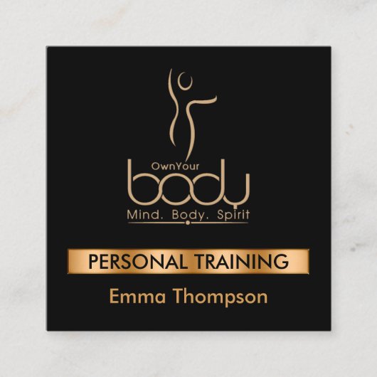 Carte De Visite Carré Le client possède votre corps (Devant)