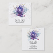 Carte De Visite Carré Le cosmos de *~* tient le premier rôle le tarot de (Devant / Derrière)