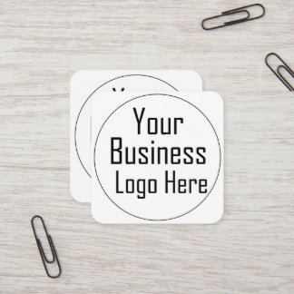 Carte De Visite Carré Le logo de votre entreprise