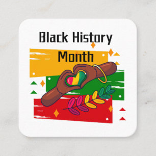 Carte De Visite Carré Le Mois de l'histoire des Noirs célèbre la montée 